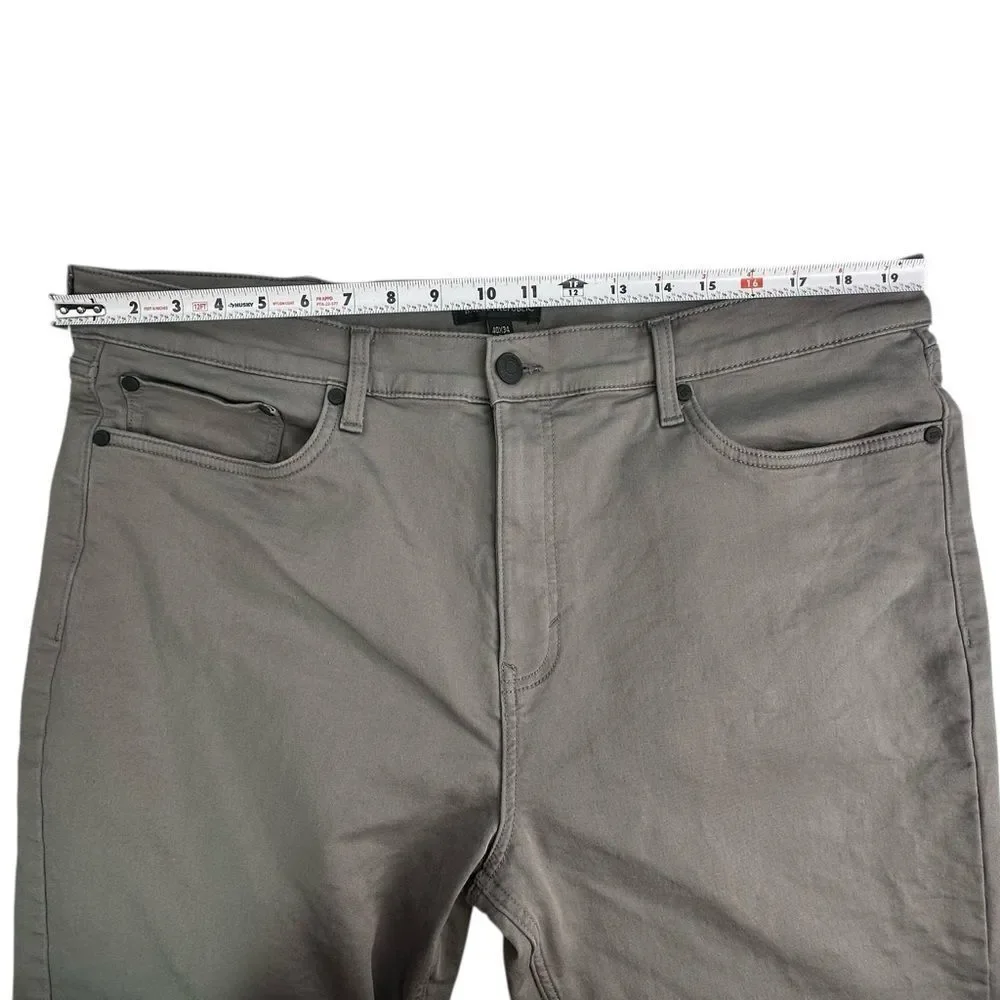 Banana Republic Straight Leg Chino’s Gray Cotton Stretch Men’s Size 40x34